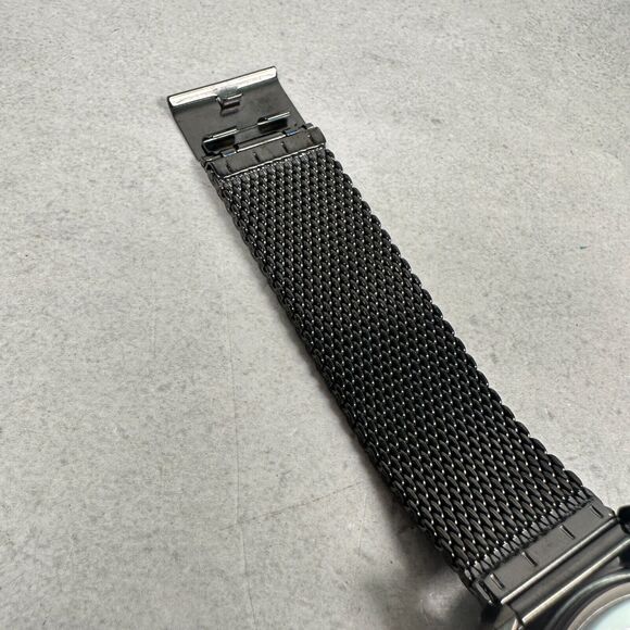 Joseph Abboud Watch Mens 43mm Round Gray Mesh Band Quartz Classic New Battery - Picture 9 of 11